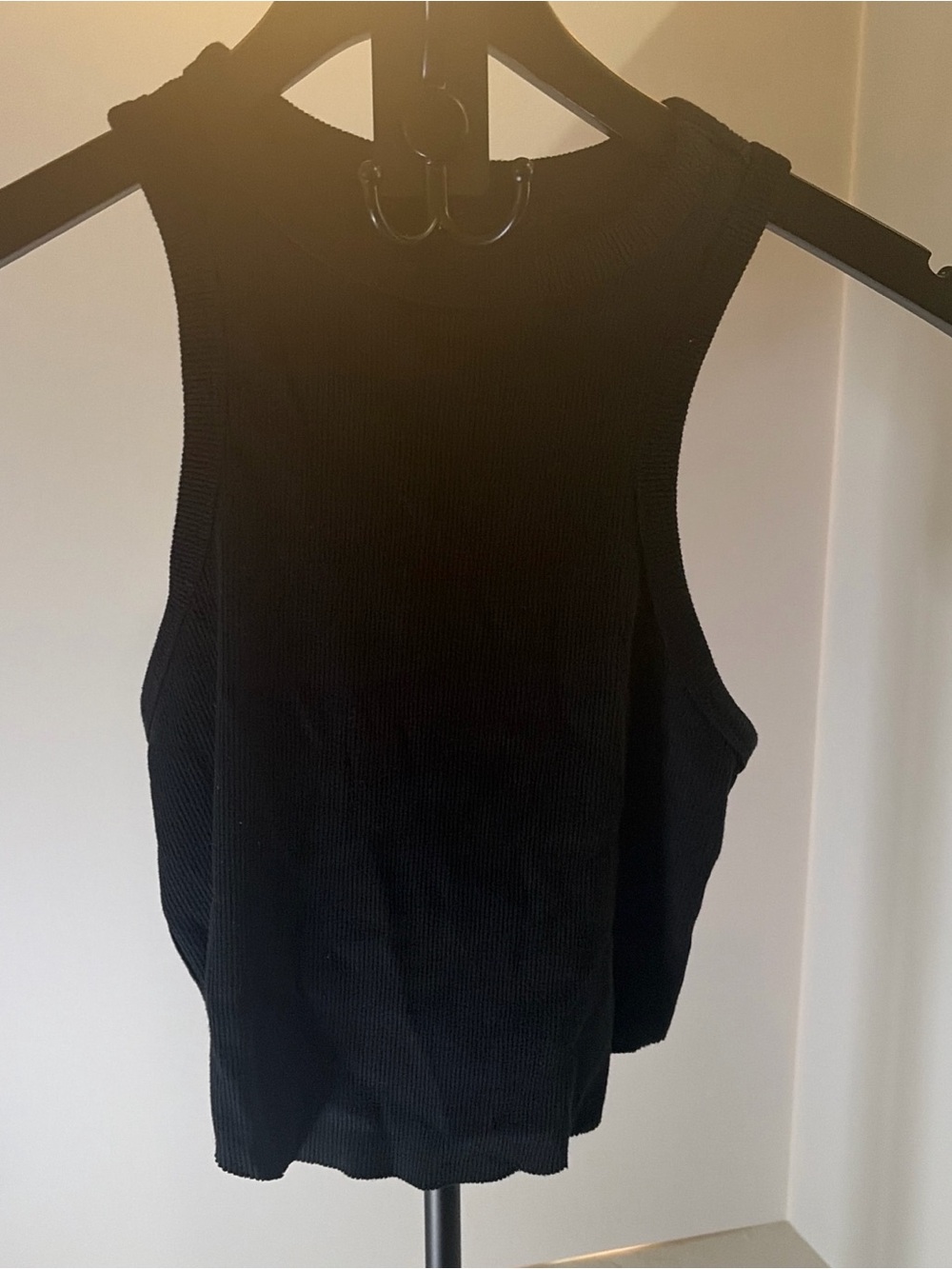 wild fable Black Ribbed High-Neck Tank